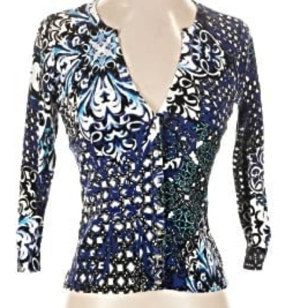 WHBM BEAUTIFUL AND BOLD CARDIGAN